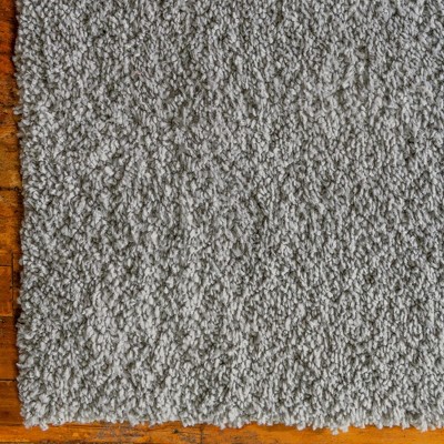 Sterling Gray Shag Rectangular Indoor Easy-Care Rug