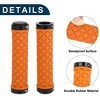 Unique Bargains Bike Handlebar Grips Covers 5.04" Orange 1 Set - 3 of 4