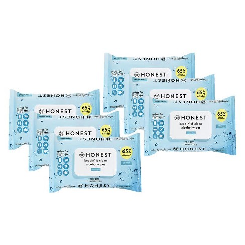 The Honest Company Sanitizing Alcohol Wipes Kills 99 Of Germs Made With Aloe Unscented 300ct 6 Pks Of 50 Target