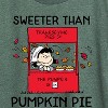 Women's - Peanuts - Sweeter Than Pumpkin Pie Short Sleeve Graphic T-Shirt - 2 of 4