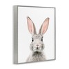 Stupell Industries Rabbit Face Portrait Black Framed Giclee Art - 3 of 4
