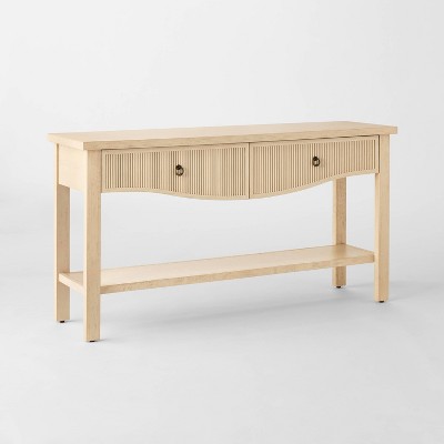 Elder 60" Console Table Natural (KD) - Threshold™ designed with Studio McGee