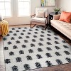 World Rug Gallery Scandinavian Arrow Shag Rug – Modern Look – Anthracite Dark Gray – Easy Maintenance - 2 of 4