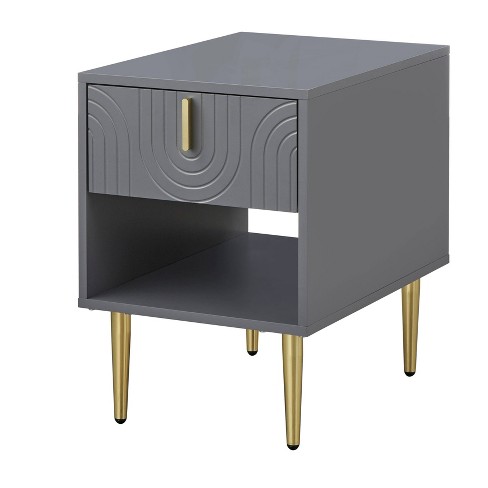 Gold nightstand hot sale target