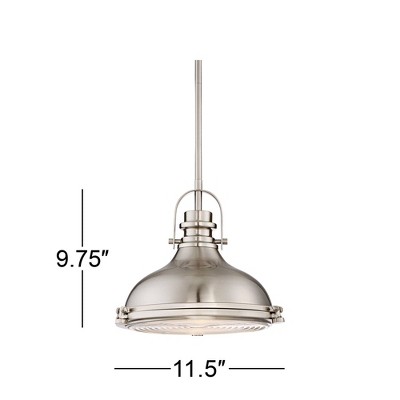 Brushed Nickel Glass Mini Pendant Light