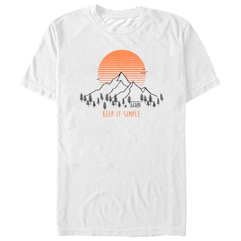 Men's Lost Gods Keep It Simple Mountain T-Shirt, 1 of 5