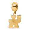 Black Bow Jewelry 14k Yellow Gold Plated Sterling Silver Houston Cougars NCAA Bead Charm - 4 of 4