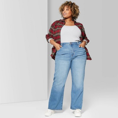 women's plus size loose fit jeans