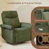 Spruce & Spring Power Swivel Recliner Chair Triple-Motor Nursery Glider Moss Green - 4 of 4