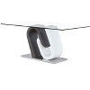 NicBex Dining Table Modern Rectangle Transparent Tempered Glass Dining Room Table with MDF Base for Dining Room - 4 of 4