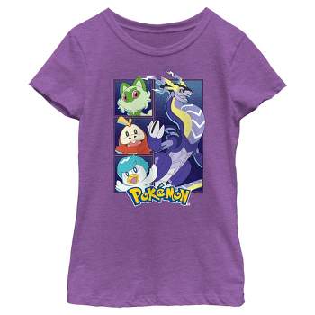 Girl's Pokemon Miraidon Group T-Shirt