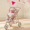 Olivia's Little World Doll Jogging-Style Pram, Pink/Cream/Grey - 2 of 4
