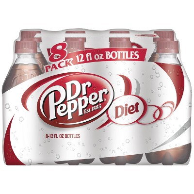 Diet Dr Pepper Soda- 8pk/12 fl oz Bottles