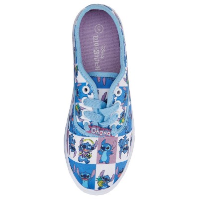 Disney Ladies Lilo and Stitch Shoes - Ladies Classic Lilo and Stitch Lace Up Canvas Sneakers - Disney Lilo and Stitch Canvas Lace up Sneakers (Blue, 9) — фото 3