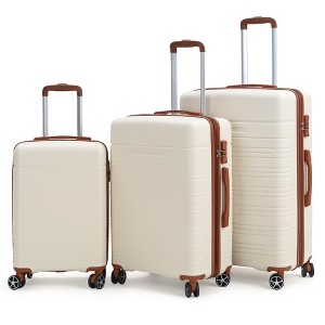 Lightweight Expandable ABS Hardshell Suitcase with TSA Lock, Spinner Wheels, and Telescopic Handle, Hardside Luggage for Men Women - 1 of 4