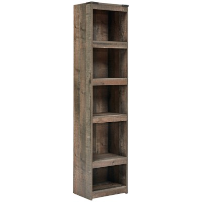 Signature Design by Ashley 72.01" Trinell Pier Brown: Modern Style, 4-Tier Open Shelf Storage, MDF Composite