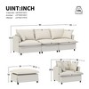 NicBex Couches for Living Room 3pc L-shaped Sectional Sofa Modern Chenille Upholstered Sofa Couch with Movable Ottoman - 2 of 4