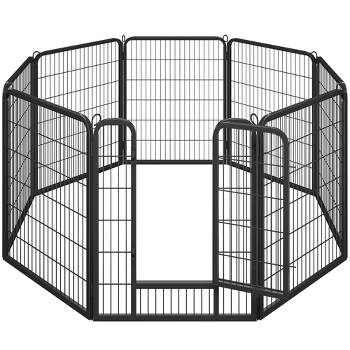 Yaheetech 8-Panel Metal Dog Playpen Fence for Outdoor Indoor