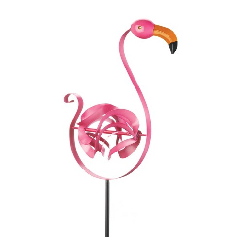 Zaer ZR190635-SET Iron Flamingos Bright Pink - Set of 4
