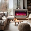 Gymax Recessed Electric Fireplace Insert with 1500W Heating and Remote Control - 3 of 4
