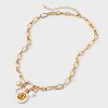 Celestial Charm Cluster Necklace - Universal Thread™ Gold - 3 of 4