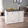 Leshire Barn-Door Kitchen Island - Brown - SEI - 2 of 4