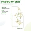 Unique Bargains Artificial Stems Home Wedding Decoration Headdress Wreath Orchid Fake Flower 30 Pcs - 2 of 4