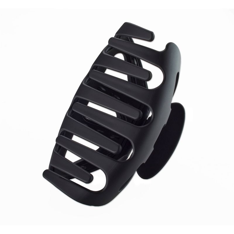 sc&#252;nci No-Slip Grip Recycled Extra Large Claw Clip - Matte Black - Extra Thick Hair, 3 of 12