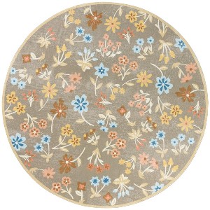 Martha Stewart Floral - MSRW187 - Indoor Power Loomed Machine Washable Skid-Resistant Rugs - 1 of 4