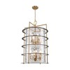 Artcraft Lighting Burford 12 - Light Chandelier in  Brass/Black - 2 of 4