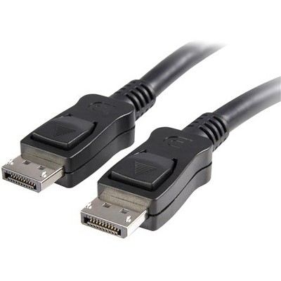 StarTech.com 25 ft DisplayPort Cable with Latches - M/M - DisplayPort Male Audio/Video - DisplayPort Male Audio/Video - 25ft - Black