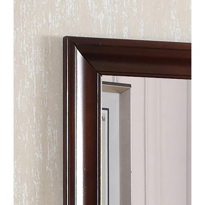 LaVita Modern Cappuccino Wood Framed 45x33 Dresser Mirror