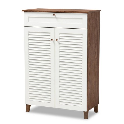 Hardwood best sale shoe cabinet