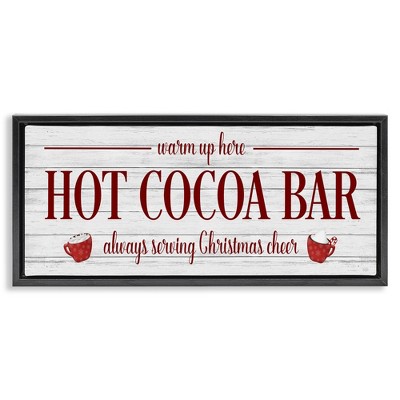Stupell Industries Hot Cocoa Bar Winter Beverage, 31" x 14"