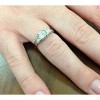 Pompeii3 1ct Three Stone Princess Cut Diamond Engagement Ring 14K White Gold - 3 of 4