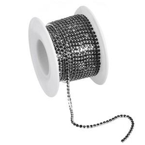 Unique Bargains Bags Clothing Decoration Crystal Rhinestone Sew on Close Claw Chain Trim - 1 of 4