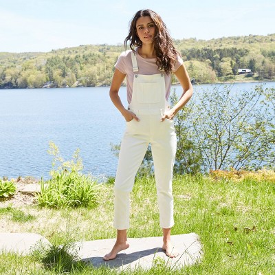 white jeans overall