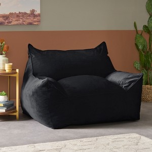 Lyngins Velvet Bean Bag Chairs for Kids and Adults,Comfy Lazy Chairs with Armrests for Living Room - 1 of 4