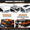 Mockins 20 Cu Ft. Orange Waterproof Rooftop Bag (53"x40"x17") with PVC Mat, Straps, Hooks & More - 3 of 4