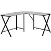 NicBex 55" L-Shaped Corner Computer Desk Black Metal, Modern Contemporary Workstation for Home Office, Laptop/Work - 2 of 4