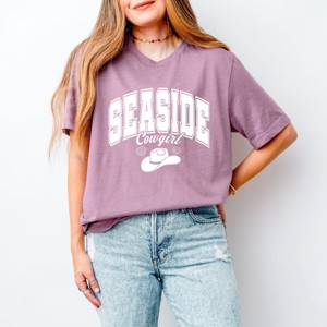 Simply Sage Market Seaside Cowgirl Short Sleeve Tee - L - Orchid - 1 of 4