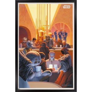 Trends International Star Wars: Tatooine - Cantina Framed Wall Poster Prints - 1 of 4