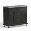 Glenwillow Home Kitchen Cart with Locking Casters - No-Tool Assembly - 4 of 4