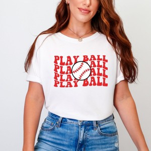 Simply Sage Market Play Ball Stacked Garment Dyed Tee - 1 of 4