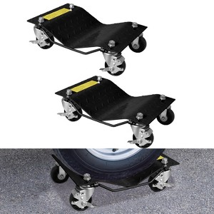 Car Dolly Heavy Duty, 6000 Lbs Capacity Wheel Dolly Car Skates with Wheels and Brakes, Tire Dolly Cart for Moving Cars, Trucks - 1 of 4