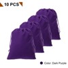 Unique Bargains Velvet Reusable Soft Jewelry Headphone Candy Drawstring Gift Bags 10 Pcs - 3 of 4