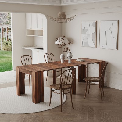 Vince Multifunctional Extendable Console Table, Large Size Dining Table - The Pop Home