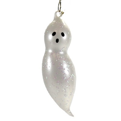 Italian Ornaments 5.0" White Ghost Ornament Halloween Spooky  -  Tree Ornaments