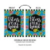 Evergreen Floral Blessings Garden Applique Flag 12.5 x 18 Inches Indoor Outdoor Decor - 3 of 4