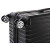 Rockland 3 Set 2-Piece Hardside Spinner Wheel Upright Luggages with Tote Black - 4 of 4